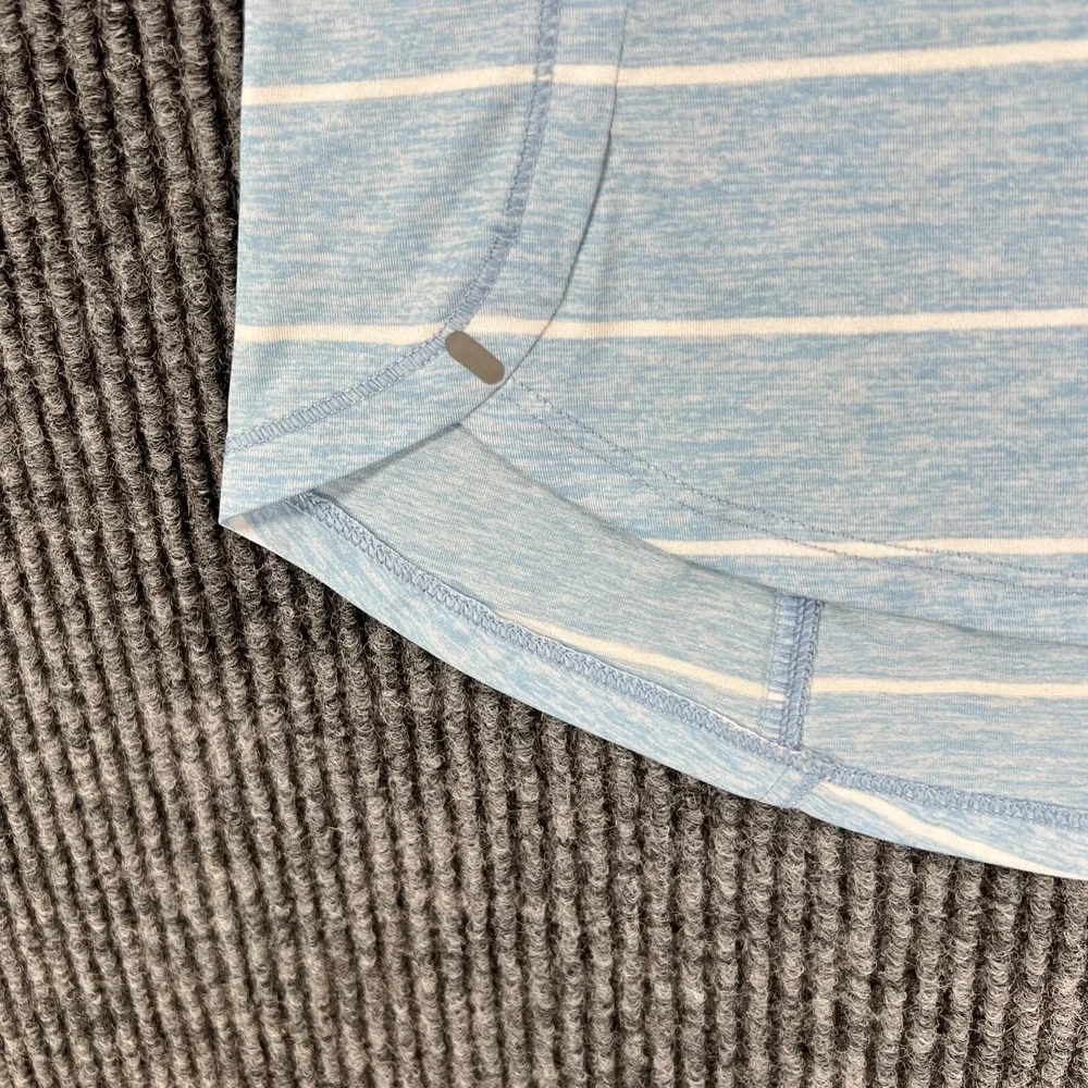 The North Face Shirt Womens Small Blue Striped Short Sleeve Outdoor Casual - Picture 5 of 10